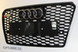Решетка радиатора Ауди A7 G4 стиль RS7, черная глянцевая (10-14 г.в.) тюнинг фото