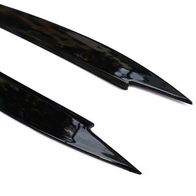 Реснички на Фольксваген Гольф 7 черные глянцевые ABS-пластик тюнинг фото