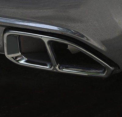 Накладки глушників BMW X4 G02, чорні тюнінг фото