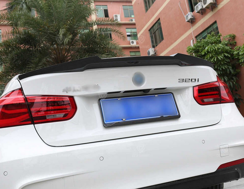 Спойлер на BMW F30 стиль М4, карбон Уцінка AB0004  тюнінг фото