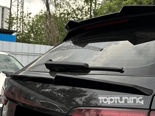 Cпойлер під скло на Audi A4 B8 Avant чорний глянсовий ABS-пластик  тюнінг фото
