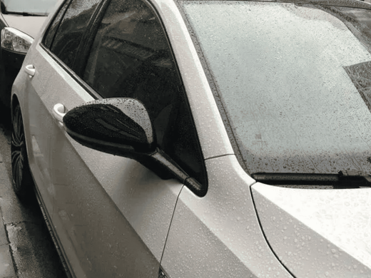 Накладки на зеркала VW Golf 7 / Touran 2 черные глянцевые тюнинг фото
