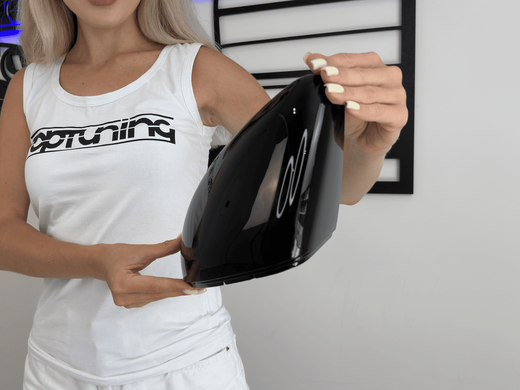 Накладки на зеркала VW Golf 7 / Touran 2 черные глянцевые тюнинг фото