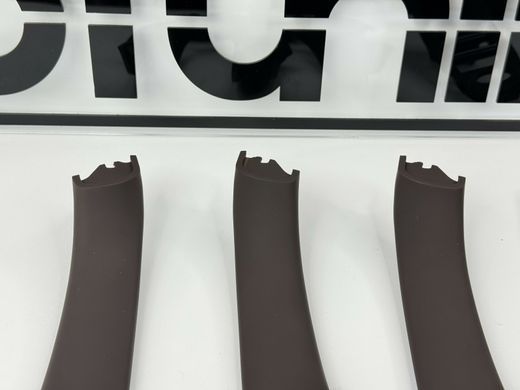 Внутрішні ручки дверей + панель склопідіймача BMW F10 / F11 коричневі-моко тюнінг фото