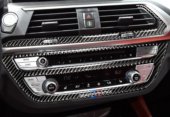 Комплект накладок передньої панелі салону BMW G30 / G38, X3 G01, X3 G08, X4 G02 тюнінг фото