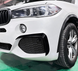 Накладки переднего бампера BMW X5 F15 M Sport черный глянец тюнинг фото