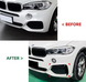 Накладки переднего бампера BMW X5 F15 M Sport черный глянец тюнинг фото