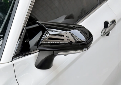 Накладки на зеркала Toyota Camry 70, Avalon, C-HR, черные тюнинг фото