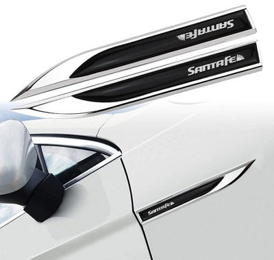 Хромированные накладки на кузов Hyundai Santa Fe (13-18 г.в.) тюнинг фото
