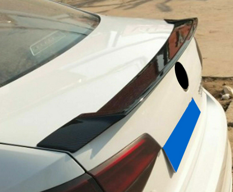 Спойлер багажника Volkswagen Jetta 6 стиль R черный глянец (ABS-пластик) тюнинг фото