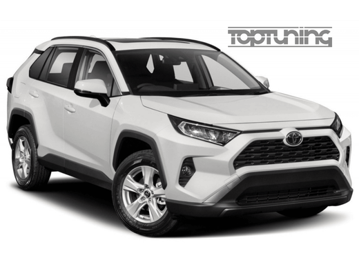 Рейлинги на крышу Toyota RAV4 (2019-2023) черные тюнинг фото