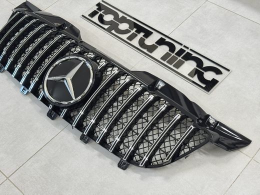 Решетка радиатора {хром)+Black GT на Mercedes-Benz SPRINTER W906 2009-2013 года тюнинг фото