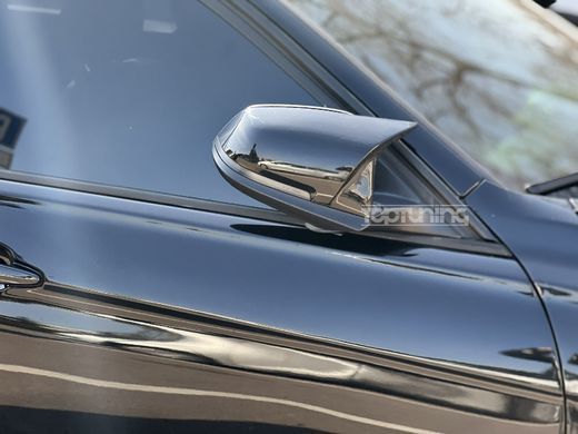 Накладки на зеркала BMW F20 F21 F22 F23 F30 F31 F32 F33 F34 X1 E84 черный глянец тюнинг фото