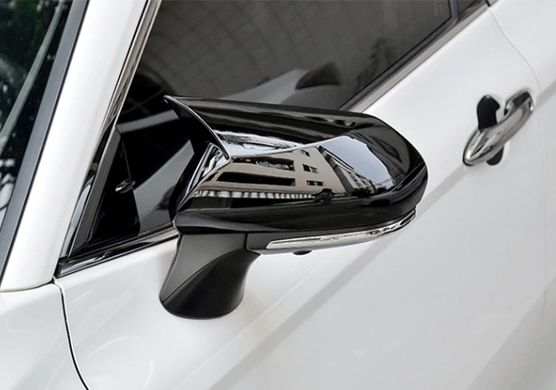 Накладки на дзеркала Toyota Camry 70, Avalon, C-HR, чорні тюнінг фото