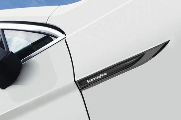 Хромированные накладки на кузов Hyundai Santa Fe (13-18 г.в.) тюнинг фото