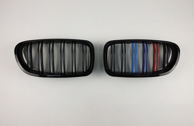 Решетка радиатора BMW F10 / F11 M черный глянец триколор тюнинг фото