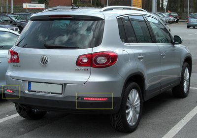 Стоп-сигналы на VW Tiguan 5N тюнинг фото