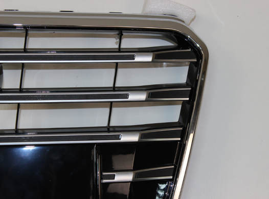 Решетка радиатора Ауди A7 G4 стиль S7, хром рамка + хром вставки (10-14 г.в.) тюнинг фото