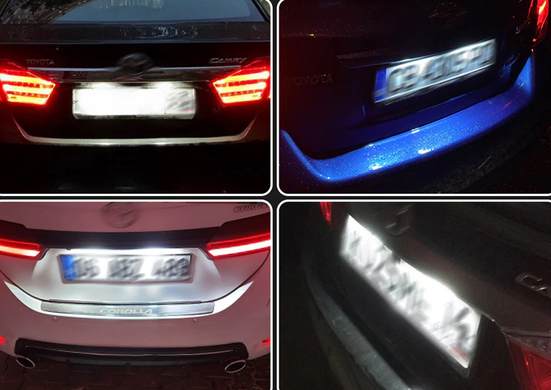 Подсветка номера (LED) Peugeot 206 207 306 406 407 Partner тюнинг фото