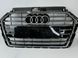 Решетка радиатора Audi A3 8V стиль RS3 черная + хром (16-20 г.в.) тюнинг фото