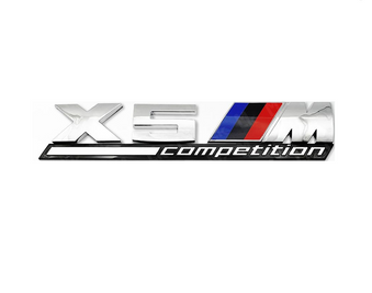 Наклейка-емблема на кузов BMW X5M Competition Chrome тюнінг фото