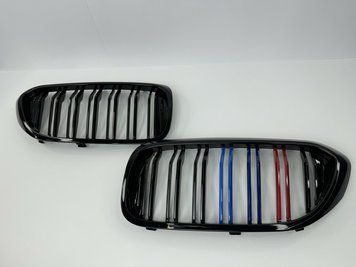 Решетка радиатора BMW G30 / G31 M черный глянец триколор (17-20 г.в.) тюнинг фото