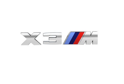 Наклейка-эмблема X3M на задний бампер BMW тюнинг фото