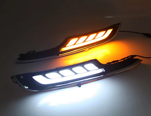 Рамки противотуманные VW Golf 7 с DRL (12-18 г.в.) тюнинг фото