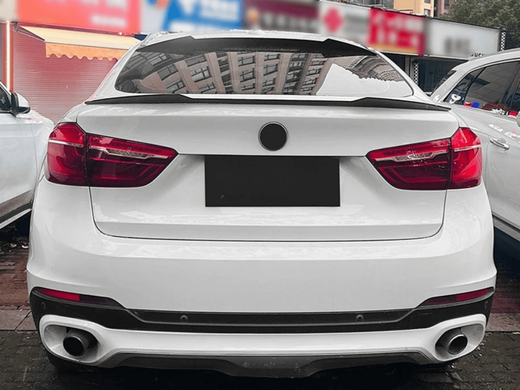 Спойлер на заднє скло BMW X6 F16 у стилі M4 (ABS-пластик) чорний глянець тюнінг фото