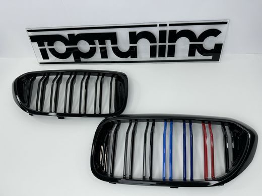 Решетка радиатора BMW G30 / G31 M черный глянец триколор (17-20 г.в.) тюнинг фото