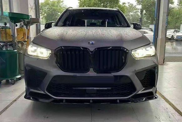 Накладка переднього бампера BMW X5M G95 стиль М-Performance тюнінг фото