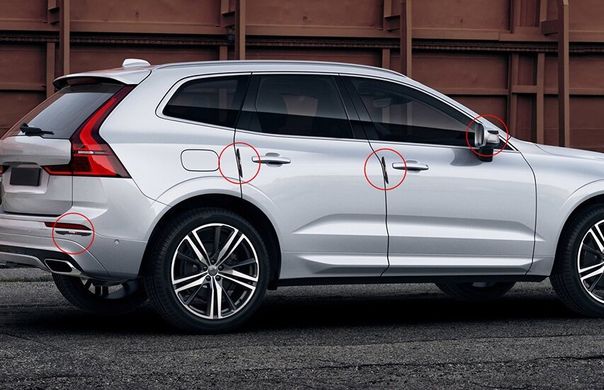 Захисні гумові накладки на кузов Volkswagen тюнінг фото
