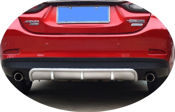 Накладка заднего бампера Mazda 6 III поколения (13-18 г.в.) тюнинг фото