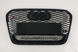 Решітка радіатора Audi A6 С7 чорна + квадро (11-14 р.в.) тюнінг фото