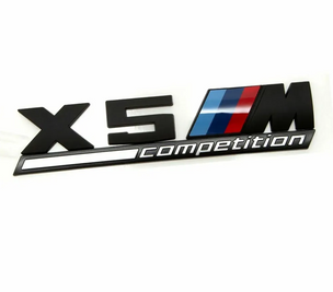 Наклейка-емблема на кузов BMW X5M Competition Black тюнінг фото