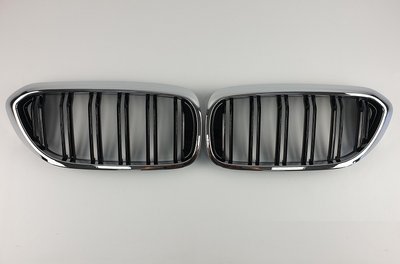 Решітка радіатора BMW G30 / G31 M чорний + хром рамка (17-20 р.в.) тюнінг фото