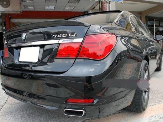 Спойлер на BMW 7 series F01 Performance чорний глянсовий ABS-пластик тюнінг фото