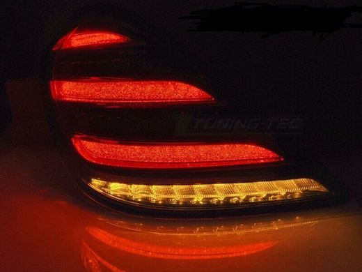 Оптика задня, ліхтарі на Mercedes W222 червоно-білі (13-17 р.в.) тюнінг фото