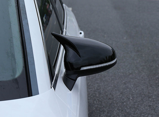 Накладки на зеркала Audi A4 B9/A5, чорний глянець тюнінг фото