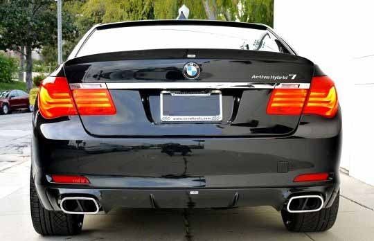 Спойлер на BMW 7 series F01 Performance черный глянцевый ABS-пластик тюнинг фото
