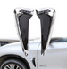 Накладки на крила-зябра BMW X5 F15 стиль X5M чорний + хром тюнінг фото