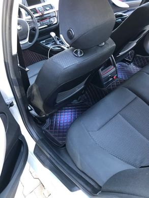 Коврики салона Honda Accord 9 заменитель кожи тюнинг фото