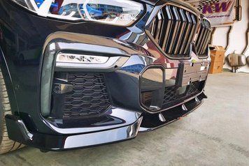 Накладка переднего бампера BMW X6 G06 стиль М-Performance тюнинг фото