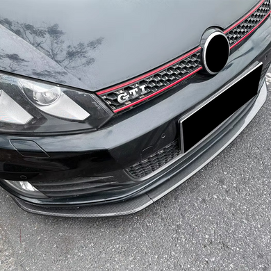 Накладка переднього бампера Volkswagen Golf 6 GTI (08-12 р.в.) тюнінг фото