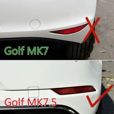 Накладки (спліттери) заднього бампера VOLKSWAGEN GOLF 7 (16-19 р.в.) тюнінг фото