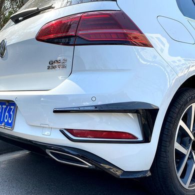 Накладки (спліттери) заднього бампера VOLKSWAGEN GOLF 7 (16-19 р.в.) тюнінг фото