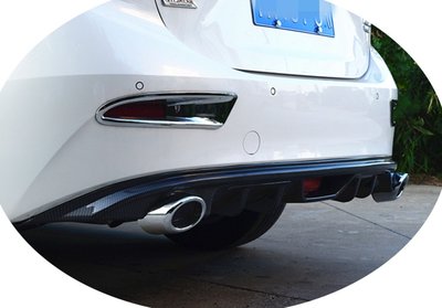 Накладка заднего бампера Mazda 3 (13-18 г.в.) тюнинг фото