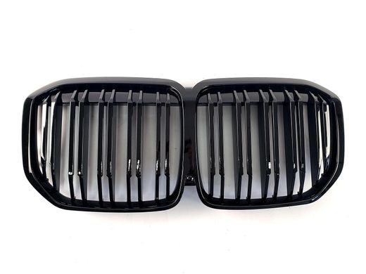 Решітка радіатора на BMW X7 G07 стиль М чорний глянець тюнінг фото