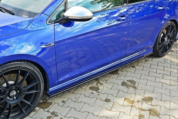 Накладки (диффузоры) порогов Volkswagen Golf 7 (12-18 г.в.) тюнинг фото