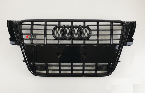 Решітка радіатора Audi A5 стиль S5 чорний глянець (07-11 р.в.) тюнінг фото